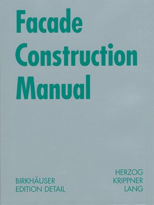 cover image of Facade Construction Manual